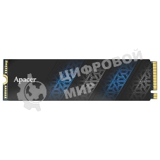 Накопитель SSD Apacer AS2280P4U PRO, 1Tb, M.2 2280, PCIe 3.0 x4, NVMe, R/W 3500/3000
