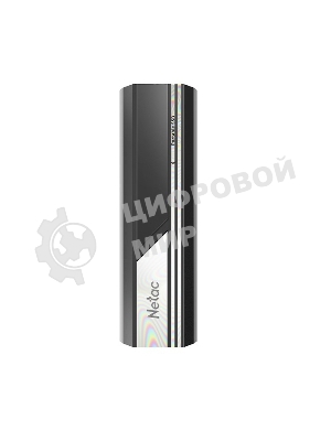 Внешний SSD Netac ZX10, 2TB, USB 3.2 Gen 2 Type-C, R/W 1050/1050, черный
