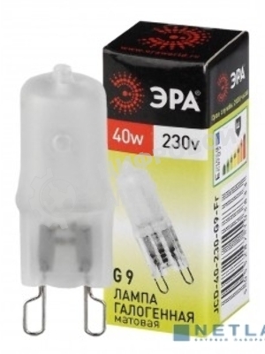 Лампа галогенная ЭРА G9-JCD-40-230V-Fr(100/1000/35000)