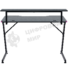 Стол игровой Defender Adamant полка, подвесы, черный, МДФ, RGb