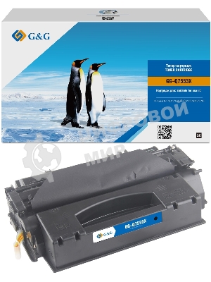 Картридж лазерный G&G GG-Q7553X черный (7000стр.) для HP LJ P2010/P2014/P2015/M2727nf MFP