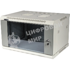 Шкаф настенный серии Pro, 9U 600x450, стеклянная дверь