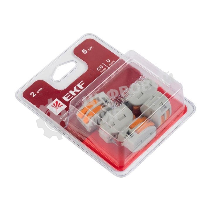 Клемма СМК 222-412 (блист. 5 шт) EKF plc-smk-412b
