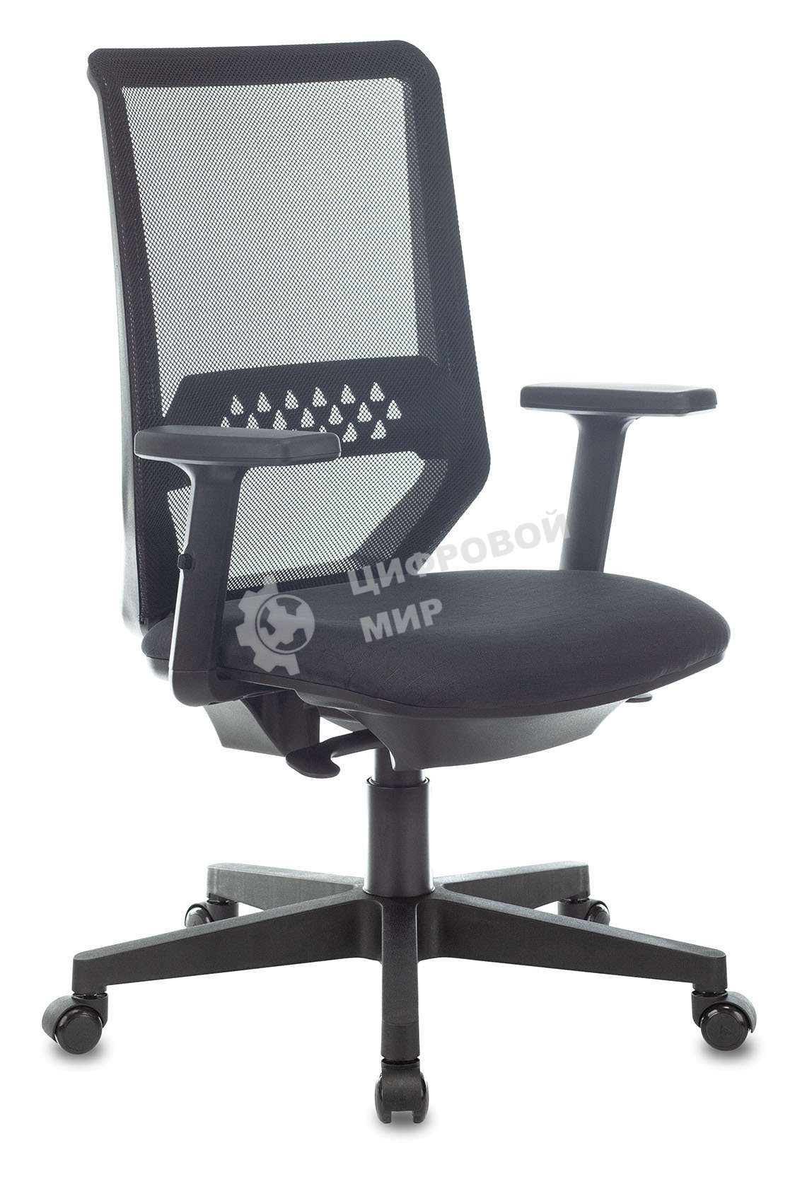 Кресло Бюрократ MC-611N TW-01 38-418 черный, сетка/ткань, 120 кг, механизм качания