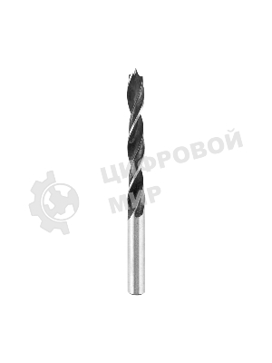 Сверло по дереву Kranz 9х125 мм, цилиндрический хвостовик