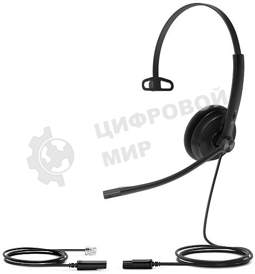 Гарнитура проводная YEALINK YHS34 Lite Mono Моно, Проводная, HD звук, QD, RJ9, шт