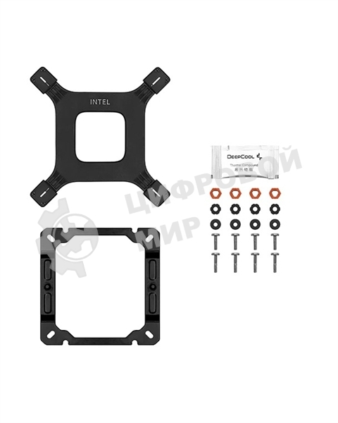 Кулер для процессора DEEPCOOL AG400 BK ARGb черный, 120 мм, алюминий/медь, 2000 об/мин, 31.6 дБ, 4 pin, 220 Вт, 150 мм