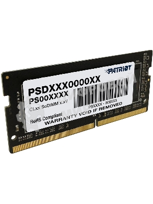 Оперативная память Patriot Signature, DDR4, 32GB (1x32 GB), 3200 MHz, CL22, SO-DIMM
