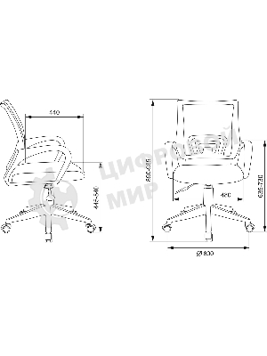 Кресло Бюрократ BuroKIDS 1 W Sticks 06 голубой, ткань, 120 кг