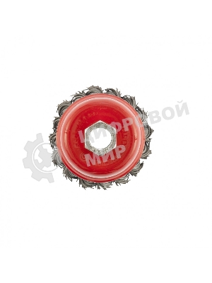 Щетка Matrix для УШМ, 65 мм, М14, Чашка, крученая проволока 0,8 мм