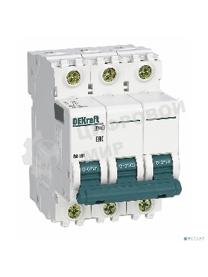 Выключатель автоматический модульный DEKraft 3п C 25А 4.5кА ВА-101 11080DEK