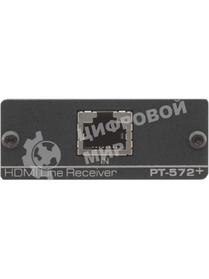 Приемник Kramer Electronics PT-572+ сигнала HDMI из кабеля витой пары (TP), поддержка HDCP и HDTV, HDMI (V.1.4 c 3D, Deep Color, x.v.Color, Lip Sync, HDMI Uncompressed Audio Channels, Dolby TrueHD, DTS-HD) с адаптером питания, 1.65Gbps