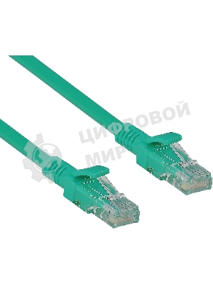 Патч-корд UTP cat.5e, 2м ExeGate зеленый
