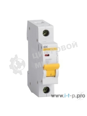 Выключатель автоматический IEK MVA20-1-008-C ВА47-29 1Р8А 4,5кА х-ка С IEK