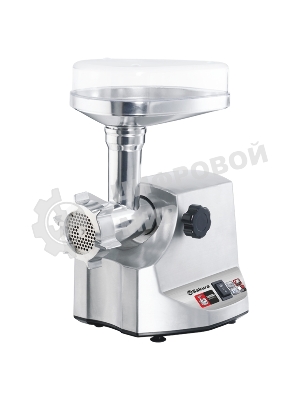 Мясорубка электрическая Sakura SA-6411 Professional серый, 2400 Вт, 2.5 кг/мин, реверс, защита от перегрузки, насадки - 5