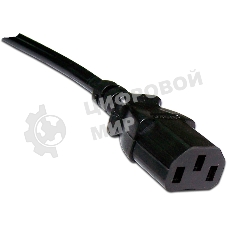 Шнур питания С13-C20, 3х0.75, 220В, 10А, черный, 3 метра