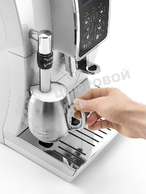 Кофемашина автоматическая DeLonghi ECAM 350.35.W белый, исп. кофе- зерновой/молотый, 1.8 л, 1450 Вт, 15 бар