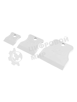 Набор шпателей Sparta 40-60-80 мм, белая резина, 3 шт.