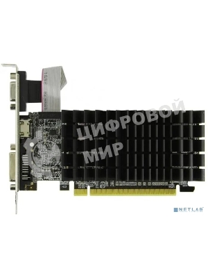 Видеокарта AFOX NVIDIA Geforce GT210 1Gb DDR3 64Bit DVI HDMI VGA LP Single Fan