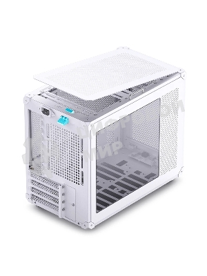 Компьютерный корпус без блока питания JONSBO C6 MAX Handle, Mini-Tower, TG, no fan, 1xUSB-A 3.0 + 1xUSB-C 3.1, mATX, mITX белый