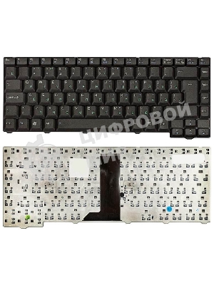 Клавиатура для ноутбука Asus F3 X53 черная 28pin