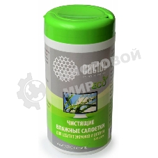 Салфетки Cactus CS-T1001E для экранов и оптики туба 100шт влажные