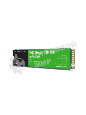 Накопитель SSD WD Green SN350 WDS200T3G0C, 2000Gb, PCIe 3.0 x4, M.2 2280, NVMe, R/W 3200/3000