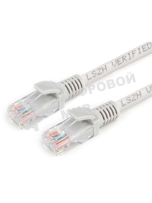 Патч-корд Premier PP31-1M-LSZH 1Гбит/с UTP 4 пары cat.5E CCA molded 1м серый RJ-45 (m)-RJ-45 (m)