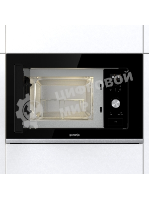 Встраиваемая микроволновая печь GORENJE BMX201AG1BG Электронное управление, черный, объем: 20 л