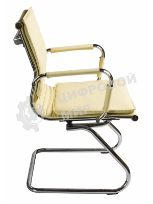 Кресло Бюрократ CH-993-Low-V/Ivory слоновая кость, экокожа, 120 кг, механизм качания, низкая спинка