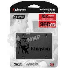 Накопитель SSD Kingston A400, 960Gb, SATA III, 2.5