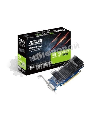 Видеокарта ASUS NVIDIA GT1030-SL-2G-BRK GT 1030 2048Mb 64 GDDR5 1228/6008 DVIx1 HDMIx1 HDCP Ret low profile
