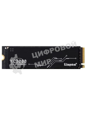 Накопитель SSD Kingston 512Gb M.2 KC3000 SKC3000S/512G (PCI-E 4.0 x4, up to 7000/3900Mbs, 3D TLC, NVMe, 400TbW, Phison E18, 22х80мм, LP heatsink)