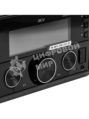 Автомагнитола ACV AVS-2100BM, 2 DIN, Bluetooth, USB Type-A, AUX, пульт ДУ