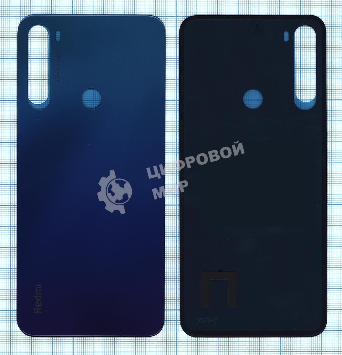 Задняя крышка для Xiaomi Redmi Note 8 синий
