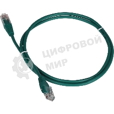 Патч-корд Lanmaster TWT UTP кат.5e, с заливными колпачками, 0.5 м, зеленый