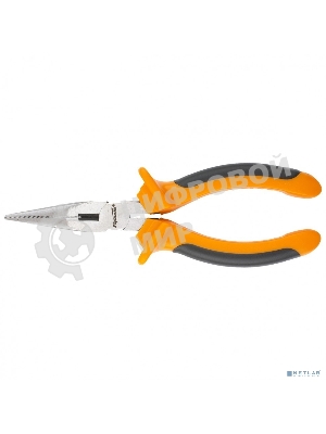 Длинногубцы Sparta Comfort, 160 мм, прямые шлифованные, двухкомпонентные рукоятки