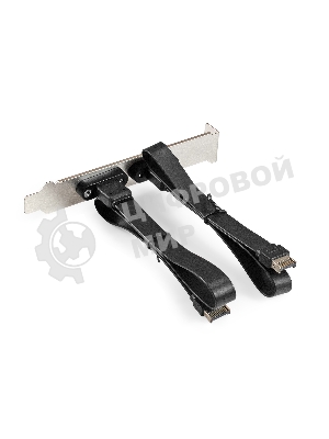 Планка портов в корпус 2xType-C SuperSpeed+ ExeGate BrctUSB32E-2C (USB3.2 Gen2 2xType-E 20Pin Male --> 2xType-C USB 3.2 Gen 2, SuperSpeed+ скорость до 10 Гбит/с, кабель 30 см)