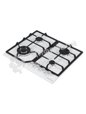 Газовая варочная панель Maunfeld EGHE.64.43CW/G, 4 конфорки, эмалированная сталь, белый