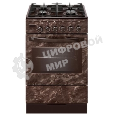 Плита комбинированная Gefest ПГЭ 5502-04 0054 коричневый, конфорок 4 шт, духовка 55 л, 50 см x 85 см x 58.5 см