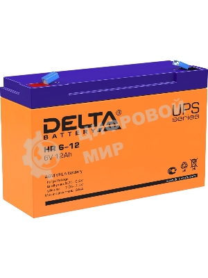 Батарея для ИБП Delta HR 6-12 (6V, 12Ah)