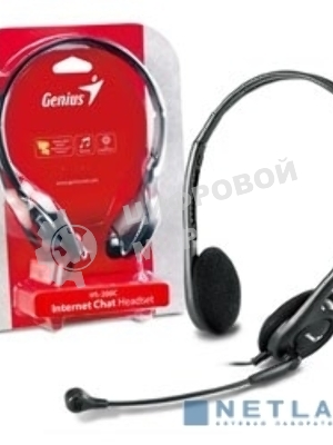 Гарнитура Genius HS-200C черный, проводная
