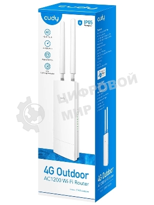 Точка доступа Outdoor 4G LTE Cat 6 AC1200 Wi-Fi Gigabit Router