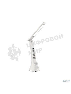 Настольный светильник Ultraflash UF-821 C01 белый (Led, светильник настольный, 7Вт, дисплей,смена цвет.темп, кожа)