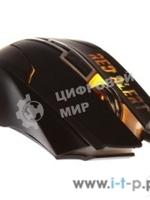Мышь проводная Qumo Dragon War Red Alert черный, 2400 dpi, USB, кнопки - 7