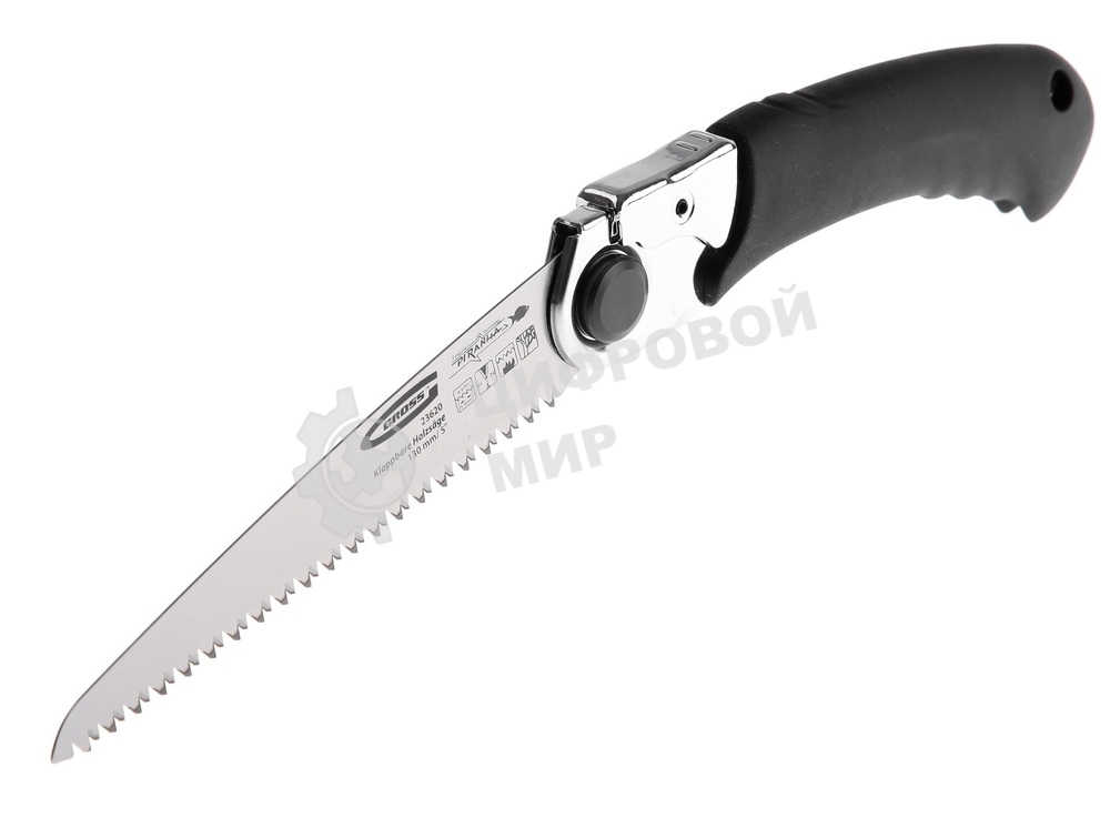 Пила по дереву Gross 23620 PIRANHA складная для кэмп.и сада 130мм 8-9 TPI кал.зуб 3D