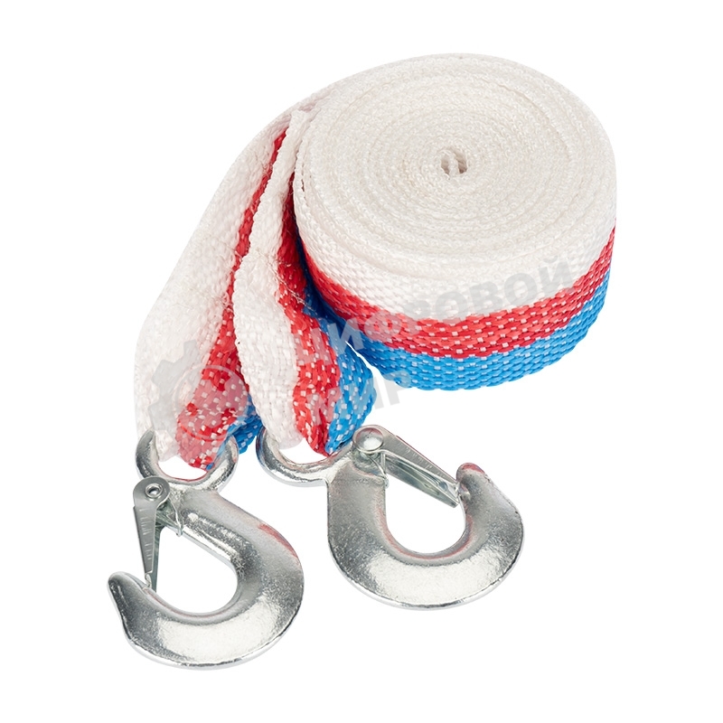 Трос буксировочный Rexant 3.5 т, 5 м, с двумя крюками, в чехле