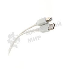 Кабель AM/BM USB2.0 3м Telecom USB 2.0 A-->B 3.0m, белый/серый, TC6900-3.0M