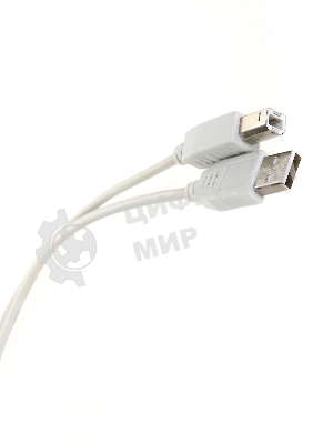 Кабель AM/BM USB2.0 3м Telecom USB 2.0 A-->B 3.0m, белый/серый, TC6900-3.0M