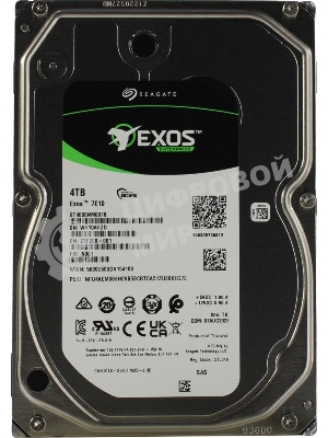 Жесткий диск Seagate HDD Server Exos 7E10 512N (3.5'/4Tb/SAS 12Gb/s/7200rpm)